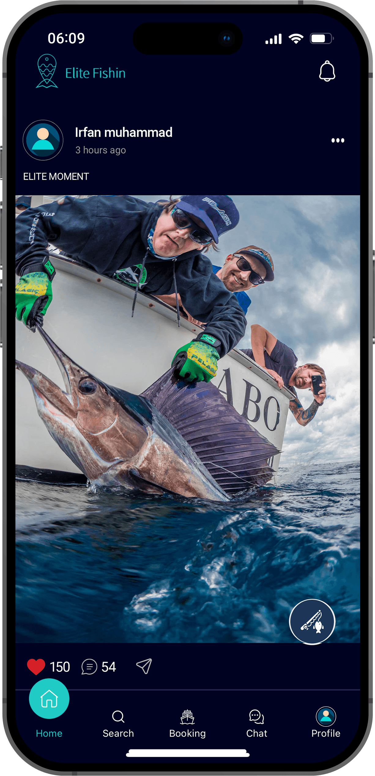 Elite Fishin' app — Catch