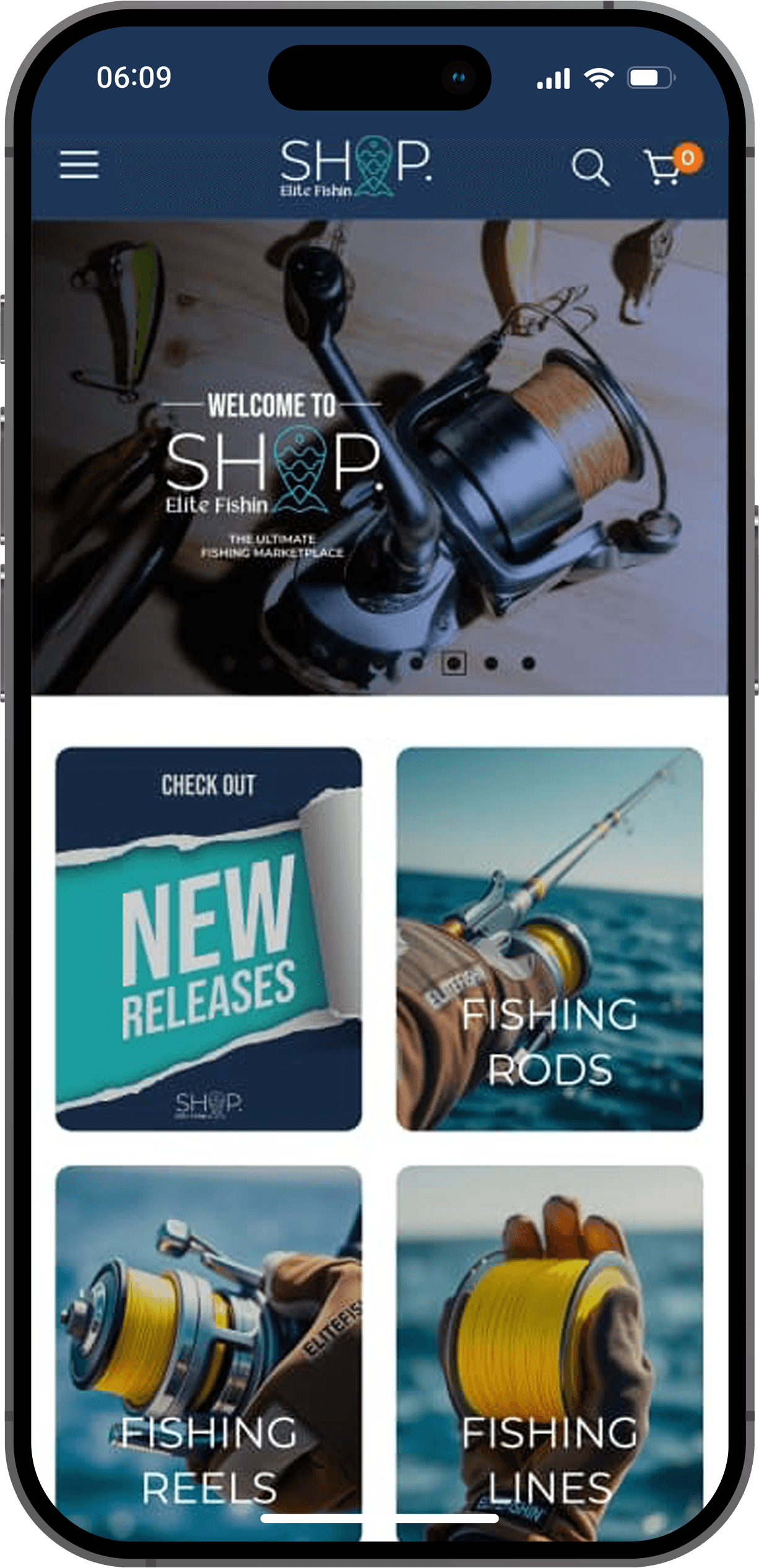 Elite Fishin' app — Gear